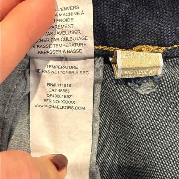 Michael Kors | Selma Flare High Rise Trouser Jeans | Dark Wash | Size 10 - Picture 9 of 9